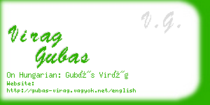 virag gubas business card